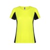 Футболка "Shanghai" женская, неоновый желтый/черный