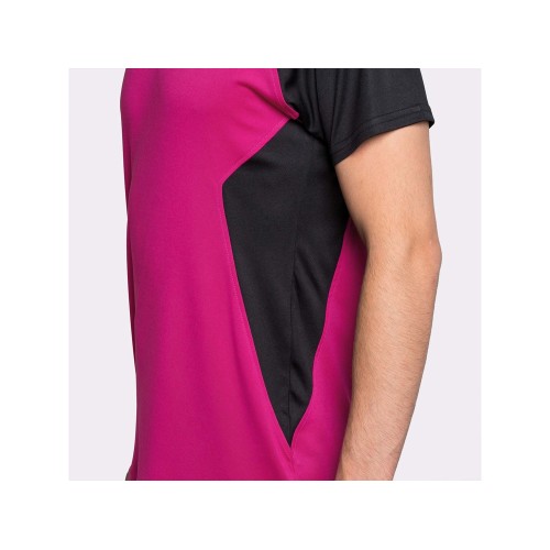 Футболка "Bugatti" мужская, яркая фуксия /черный