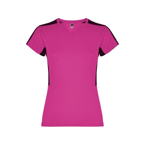 Футболка "Suzuka" женская, яркая фуксия /черный