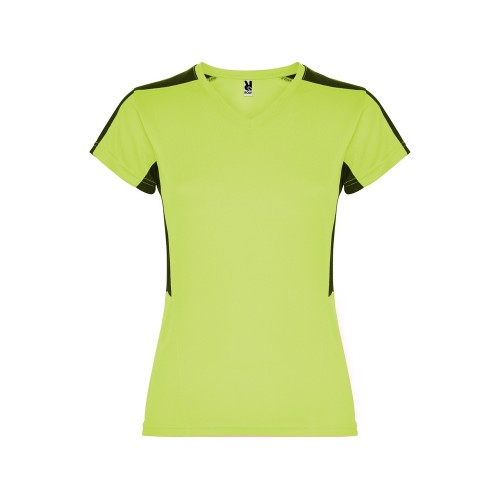 Футболка "Suzuka" женская, лаймовый пунш/черный