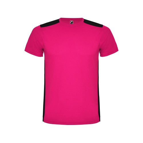 Спортивная футболка "Detroit" мужская, яркая фуксия/черный