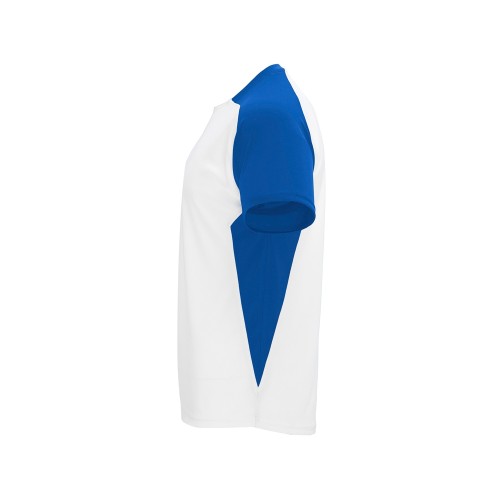 Футболка "Bugatti" мужская, белый/королевский синий