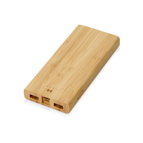 Внешний беспроводной аккумулятор из бамбука "Bamboo Air", 10000 mAh