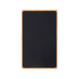Внешний аккумулятор с подсветкой лого «Reedia S2», 5000 mAh, бамбук, черный