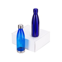 Подарочный набор с термосом и бутылкой «Bottle set», синий