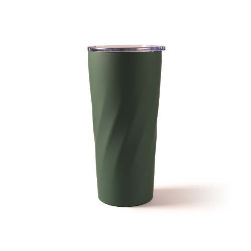 Подарочный набор "FAMILY" с термосом и термокружкой, темно-зеленый