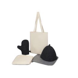 Банный набор с килтом "Healing Light", мужской, серый