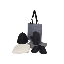 Банный набор с парео "Healing", женский, серый