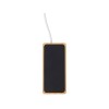 USB хаб с подсветкой лого «Reedia S5», 3*USB, 1*Type C, бамбук, черный