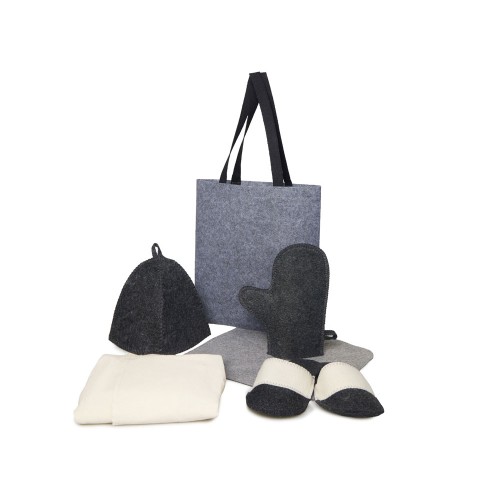 Банный набор с килтом "Healing", мужской, двуцветный