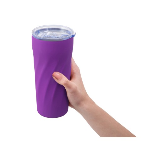 Подарочный набор "FAMILY" с термосом и термокружкой, фиолетовый