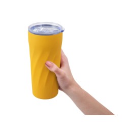 Подарочный набор "FAMILY" с термосом и термокружкой, желтый