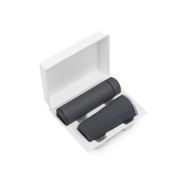 Подарочный набор "FAMILY" с термосом и термокружкой, серый