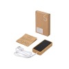 USB хаб с подсветкой лого «Reedia S5», 3*USB, 1*Type C, бамбук, черный