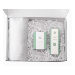 Подарочный набор White light 2.0 с пледом, диффузором, насыпной свечой