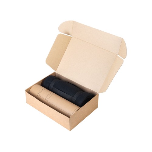 Подарочный набор с термосом и пледом «Serenity», черный