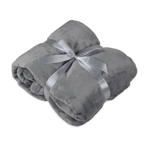 Подарочный набор Tea time с пледом, серый