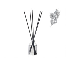 Диффузор с ароматом "Еловые шишки и хвоя", 30мл, стекло, пробка, палочки 5 шт., мешочек из органзы черный