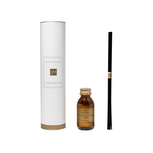 Ароматический диффузор с палочками, Баккарат: жасмин и миндаль, амбра, 100 мл