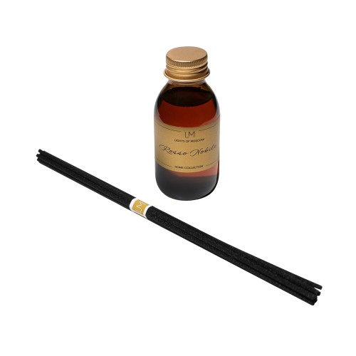 Ароматический диффузор с палочками, Россо: апельсин и клубника, дуб, 100 мл