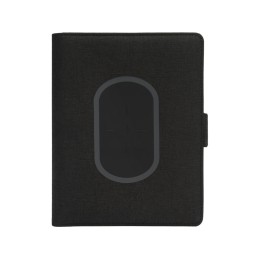 Органайзер с беспроводной зарядкой 5000 mAh "Powernote", темно-серый (P)