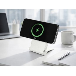 Внешний магнитный аккумулятор "MagnIQ", белый, 5000 mAh