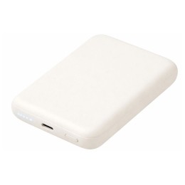 Магнитный внешний беспроводной аккумулятор «Polarix», QC/PD, 10000 мАч, слоновая кость