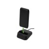 Портативное беспроводное зарядное устройство с док-станцией "Uniq", 10000 mah, черный