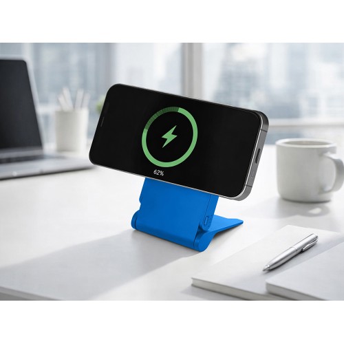 Внешний магнитный аккумулятор "MagnIQ", синий, 5000 mAh