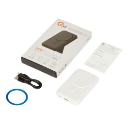 Внешний беспроводной аккумулятор «GenerIQ», 10000 мАч, белый