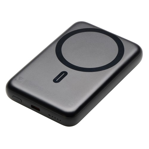 Магнитный внешний беспроводной аккумулятор «Polarix», QC/PD, 10000 мАч, черный