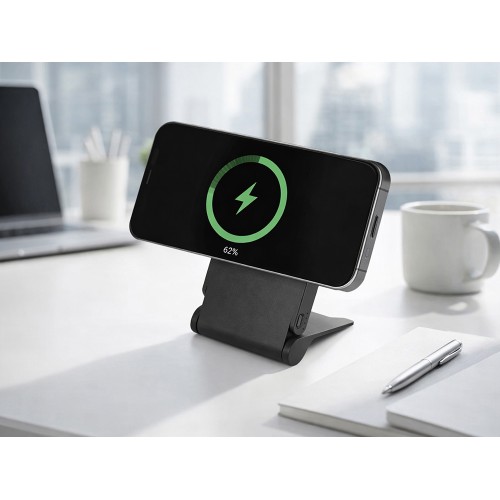 Внешний магнитный аккумулятор "MagnIQ", черный, 5000 mAh