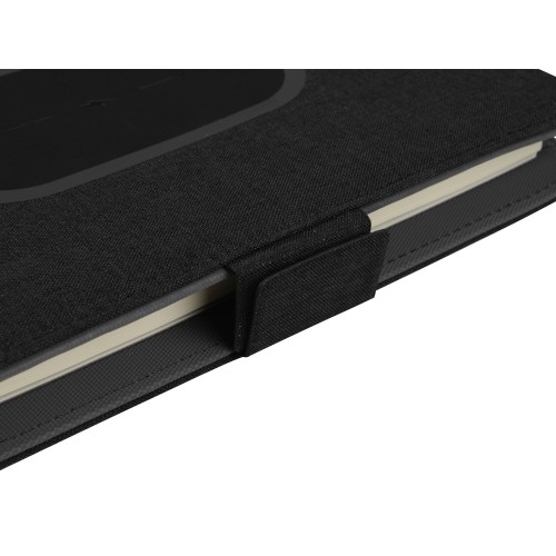 Органайзер с беспроводной зарядкой 5000 mAh "Powernote", темно-серый