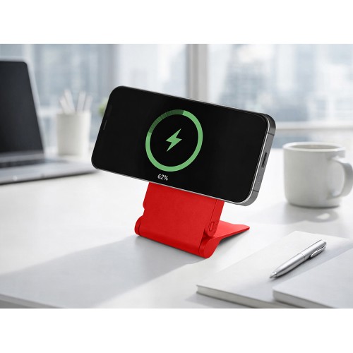 Внешний магнитный аккумулятор "MagnIQ", красный, 5000 mAh