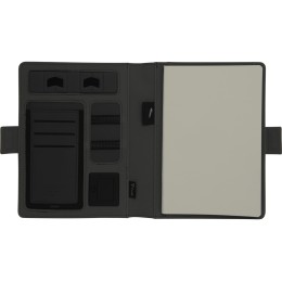 Органайзер с беспроводной зарядкой 5000 mAh "Powernote", светло-серый (P)