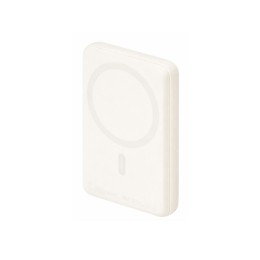 Магнитный внешний беспроводной аккумулятор «Polarix», QC/PD, 10000 мАч, слоновая кость