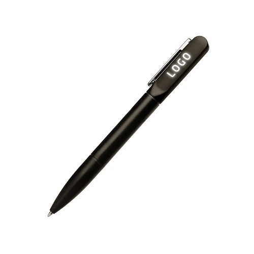 Подарочный набор металлическая ручка и блокнот А5 "Twilight"  со светящимся логотипом и пауэрбэнком