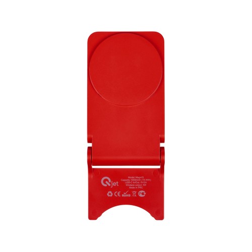 Внешний магнитный аккумулятор "MagnIQ", красный, 5000 mAh