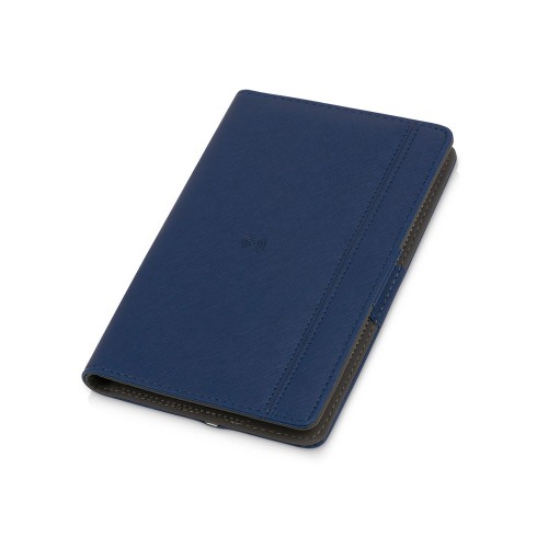 Органайзер с функцией беспроводной зарядки "Manner", 5000 mah, темно-синий