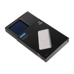 Внешний беспроводной аккумулятор c QC/PD "Reload", 10000 mAh, темно-синий