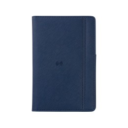 Органайзер с функцией беспроводной зарядки "Manner", 5000 mah, темно-синий