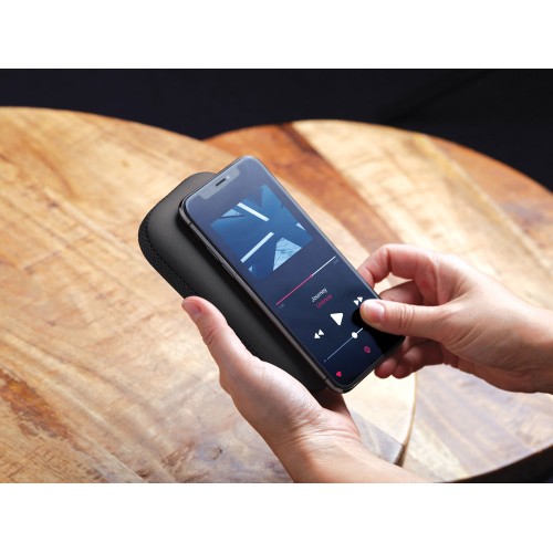 Внешний аккумулятор с беспроводной колонкой Powersound, черный