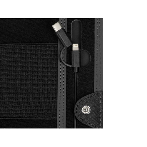 Органайзер с функцией беспроводной зарядки "Manner", 5000 mah, черный