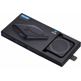 Магнитный внешний беспроводной аккумулятор «Polarix», QC/PD, 10000 мАч, черный