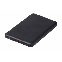 Внешний аккумулятор с QC/PD «Шарп», 5000 мАч, черный