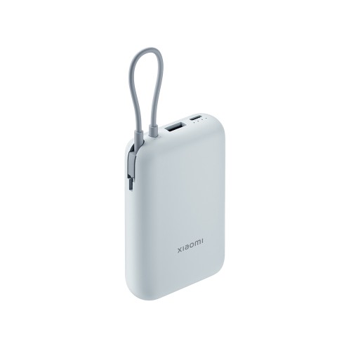 Внешний аккумулятор со встроенным кабелем Mi Power Bank 10000mAh (Integrated Cable) Ice Blue GL