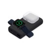 Внешний беспроводной аккумулятор 2-в-1 с функцией зарядки Apple Watch, QC/PD «AtomIQ», 10000 мАч, черный