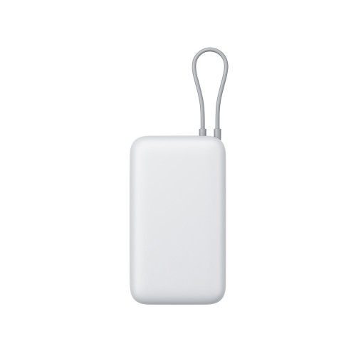 Внешний аккумулятор с встроенным кабелем Xiaomi Power Bank 20000mAh (Integrated Cable) GL Light Gray