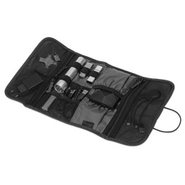 Органайзер District для электроники на резинке, темно-серый