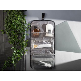 Несессер для путешествий со съемной косметичкой "Flat", черный